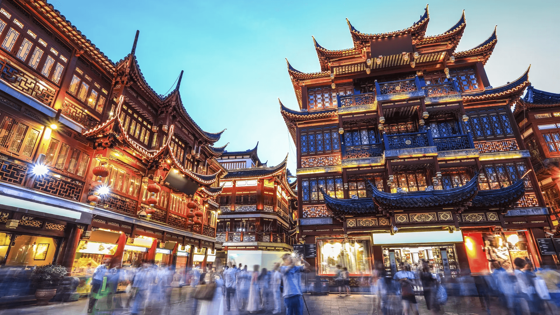 Атмосфера старого и нового Шанхая